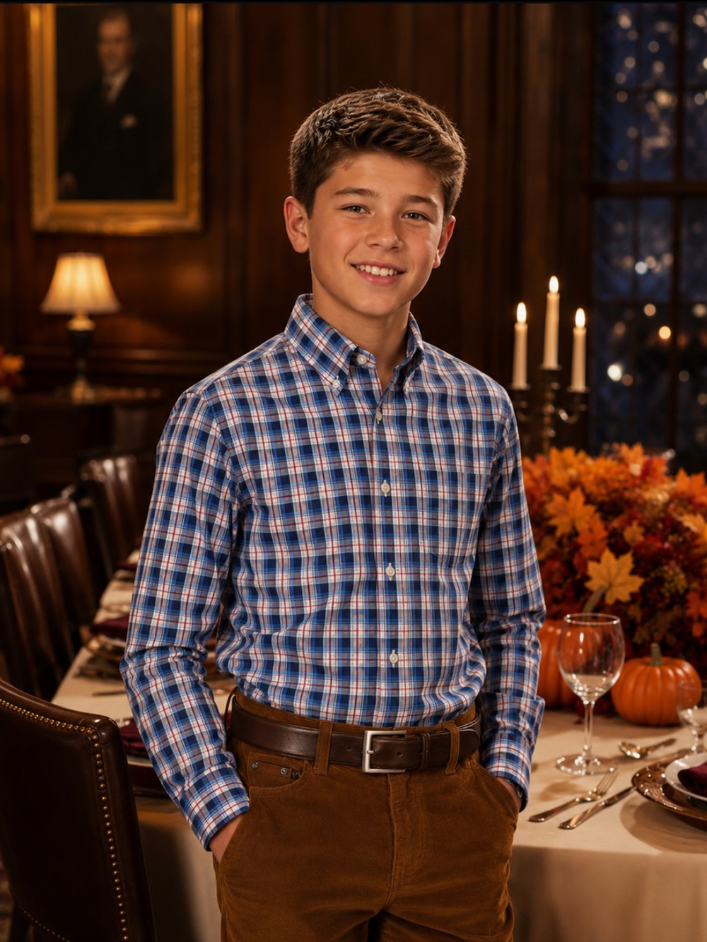 NWT B for Brooks Brothers‎ Boys Plaid Button Down Shirt Special Occasion